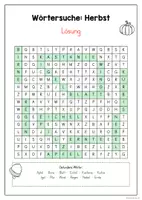 Vorschau - Arbeitsblätter - Lesen: Suchsel - Herbst - 2. - 4. Klasse - Seite 3
