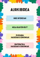Vista previa - Hojas de trabajo - IKASTURTE HASIERAKO DINAMIKAK, HASIERAKO EBALUAZIOA eta TUTORETZA - página 1