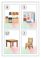 Vorschau - Arbeitsblätter - Materialpaket - At home / Living / Furniture & Rooms - zu Hause / wohnen / Möbel & Räume XXL ENGLISCH - Wortschatzpaket - Seite 3