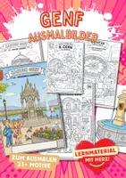 Vorschau - Arbeitsblätter - Genf Schweiz Kanton Ausmalbilder - Deckblatt