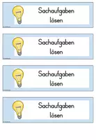 Vorschau - Fördermaterial/Inklusion - Sachaufgaben lösen - Fächer (Klasse 1-4) - Seite 3