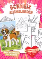 Vorschau - Arbeitsblätter - Schweizer Kantone Aargau bis Zürich Ausmalbilder - Deckblatt