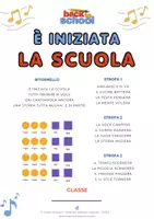 anteprima - Audio - È iniziata la scuola_canzone-attività per il Back to School - Pagina di copertina