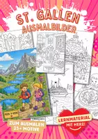 Vorschau - Arbeitsblätter - St Gallen Schweiz Kanton Ausmalbilder - Deckblatt