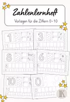 Vorschau - Arbeitsblätter - Einklebeblätter für das Zahlenlernheft - Zahlen 0-10 - Deckblatt