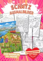 Vorschau - Arbeitsblätter - Schwyz Schweiz Kanton Ausmalbilder - Deckblatt