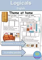 Vorschau - Spiele - At home / Living / Furniture & Rooms - zu Hause / wohnen / Möbel & Räume : Logicals - Englisch Leserätsel - Deckblatt
