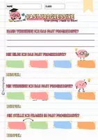 Vorschau - Arbeitsblätter - PAST PROGRESSIVE Merkblatt + Übungen - Seite 2
