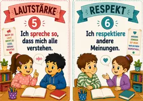 Vorschau - Poster - Gesprächsregeln – Poster Set für die Grundschule | Regeln für gute Gespräche - Seite 3