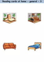 Vorschau - Spiele - Lesekarten/Bildkarten - At home / Living / Furniture & Rooms - zu Hause / wohnen / Möbel & Räume (Easy) - Englisch - Seite 3