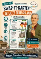 Vorschau - Spiele - 🃏 SwapIt-Kartenspiel: Geteiltes Deutschland – 29 Fragekarten | Lernen mit Bewegung | GeWi Klasse 5–6 - Deckblatt