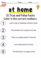 Vorschau - Spiele - At home / Living / Furniture & Rooms - zu Hause / wohnen / Möbel & Räume : Reading comprehension & vocabulary - Englisch - Seite 3