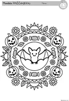 Vorschau - Mal- und Bastelvorlagen - Halloween Mandala | Kunst-Ausmalbilder Klasse 1–4 - Seite 3