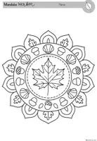 Vorschau - Mal- und Bastelvorlagen - Herbst Mandala | Kunst Ausmalbilder Klasse 1-4 - Seite 3
