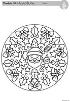 Vorschau - Arbeitsblätter - Weihnachten-Mandala Kunst Ausmalbilder (1.-4. Klasse) - Seite 3