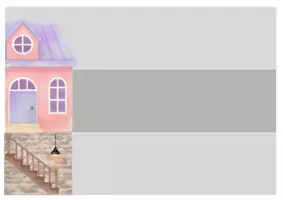 Vorschau - Präsentationen/Tafelbilder - Freebie: Zeilenhäusschen (7 Versionen) - Seite 3