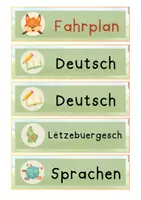 Vorschau - Anderer Materialtyp - Tagestransparenz Fahrplan Fuchsklasse mit 27 Fächern - Seite 3