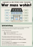Vorschau - Stationenlernen - Leben in der Stadt - Rathaus - Ämter & Behörden - Legespiel - Seite 1