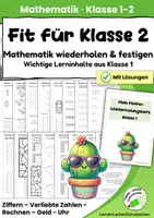 Vorschau - Arbeitsblätter - Fit für Klasse 2 – Deutsch & Mathematik wiederholen | Komplettset Klasse 1 mit Lösungen - Seite 1