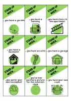Vorschau - Arbeitsblätter - Stand up when... At home / Living / Furniture & Rooms - zu Hause / wohnen / Möbel & Räume - Englisch Spiel / Game - Seite 2