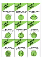 Vorschau - Arbeitsblätter - Stand up when... At home / Living / Furniture & Rooms - zu Hause / wohnen / Möbel & Räume - Englisch Spiel / Game - Seite 3