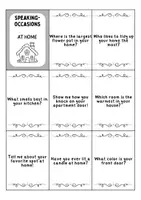Vorschau - Spiele - Conversation Cards: At home / Living / Furniture & Rooms - zu Hause / wohnen / Möbel & Räume - Englisch (Redespiel/Sprechanlässe) - Seite 1