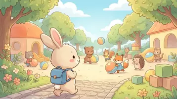 Aperçu - Cartes / Images - Kamishibai – Le petit lapin va à l’école | L’école et la rentrée - Page 3