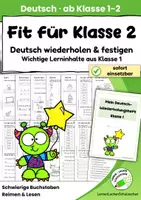 Vorschau - Arbeitsblätter - Deutsch wiederholen – Fit für Klasse 2 | 2. Klasse - Deckblatt