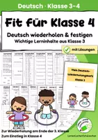 Vorschau - Unterrichtsreihen - Fit für Klasse 4 – Deutsch & Mathematik wiederholen | Komplettset Klasse 3 mit Lösungen - Seite 1
