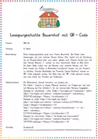 Vorschau - Arbeitsblätter - Bauernhof: Lesespurgeschichte mit QR-Code (Leseverstehen) - Deutsch - Kl. 2/3 - Seite 1