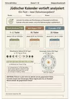 Vorschau - Arbeitsblätter - Jüdischer Kalender analysieren – Arbeitsheft Klasse 9–10 - Deckblatt