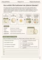 Vorschau - Arbeitsblätter - Jüdischer Kalender analysieren – Arbeitsheft Klasse 9–10 - Seite 1