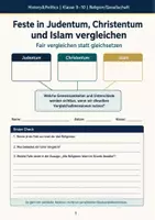 Vorschau - Arbeitsblätter - Religiöse Feste vergleichen – Arbeitsheft Klasse 9–10 - Deckblatt