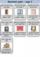 Vorschau - Spiele - Bewegungsspiel: At home / Living / Furniture & Rooms - zu Hause / wohnen / Möbel & Räume - Englisch - Seite 3