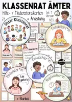 Vorschau - Merkblätter - Klassenrat - Ämter / Rollen - Infokarten & Schilder - Sek 1 - Deckblatt