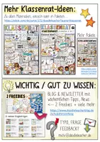 Vorschau - Merkblätter - Klassenrat - Ämter / Rollen - Infokarten & Schilder - Sek 1 - Seite 1