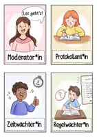 Vorschau - Merkblätter - Klassenrat - Ämter / Rollen - Infokarten & Schilder - Sek 1 - Seite 2