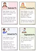 Vorschau - Merkblätter - Klassenrat - Ämter / Rollen - Infokarten & Schilder - Sek 1 - Seite 3
