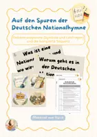 Vorschau - Unterrichtsreihen - Nationalhymne Deutschland | Reihentransparenz mit Leitfragen - Deckblatt