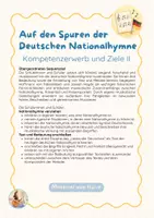 Vorschau - Unterrichtsreihen - Nationalhymne Deutschland | Reihentransparenz mit Leitfragen - Seite 1