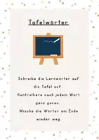 Vorschau - Stationenlernen - Lernwörterstationen mit Schildern/Erklärungen - Seite 1