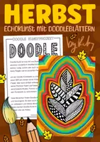 Vorschau - Arbeitsblätter - Doodle Herbstblätter - Echo-Kunst im Herbst - Deckblatt