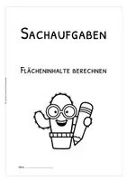 Vorschau - Arbeitsblätter - Flächeninhalt berechnen – Sachaufgaben mit Lösungen | Klasse 4 - Seite 2