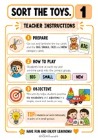 Vista previa - Unidades / Secuencias / Situaciones de Aprendizaje - Grammar 1 – Unit 1: TOYS | Worksheets + Learning Stations (Letra ligada ) - página 3