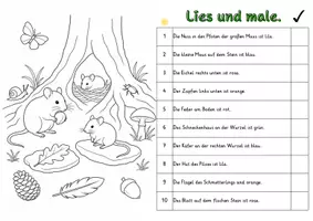 Vorschau - Stundenentwürfe - Am Mäuseversteck Lies und Male Lesetraining differenziert handlungsorientiert Lesen Leseflüssigkeit - Seite 3