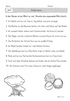 Vorschau - Arbeitsblätter - Stolpersätze Herbst | Schüttelsätze & Satzbau | Deutsch Klasse 2-3 mit
Lösungen - Seite 3