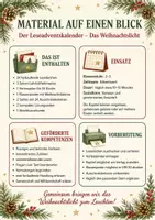 Vorschau - Poster - Leseadventskalender – 24 Lesetürchen mit fortlaufender Weihnachtsgeschichte - Seite 1