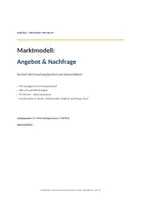 Vorschau - Arbeitsblätter - Kurztest Marktmodell: Angebot & Nachfrage - Seite 1