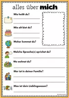 Vorschau - Arbeitsblätter - Sich Vorstellen/A0-A1/DaZ&DaF - Seite 1