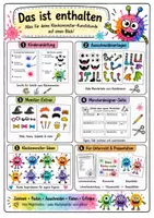 Vorschau - Unterrichtsreihen - Kunst Grundschule Halloween | Klecksmonster mit Wasserfarben gestalten | Pustetechnik & Pustebilder | Monster gestalten & basteln | Klasse 1–4 - Seite 1